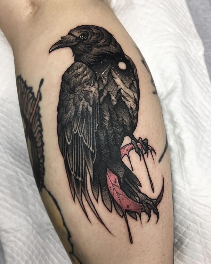 Crow Tattoos 23