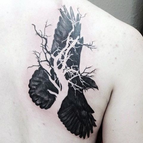 Crow Tattoos 24