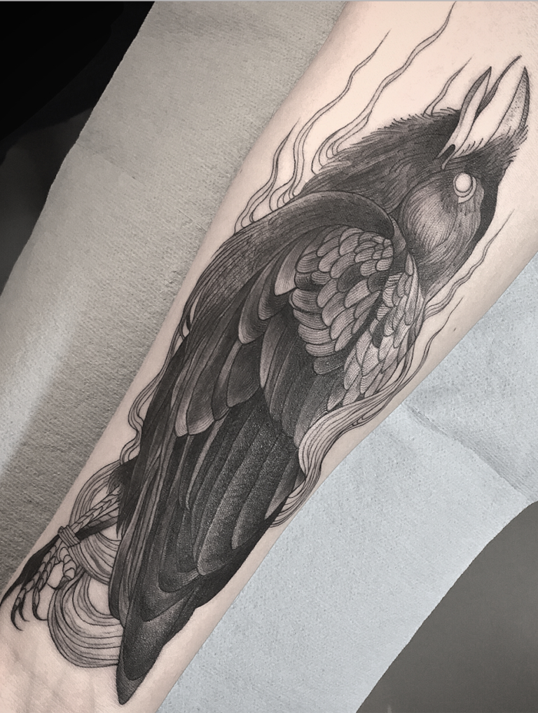 210+ Coolest Crow Tattoos Ideas With Meanings (2022) - TattoosBoyGirl