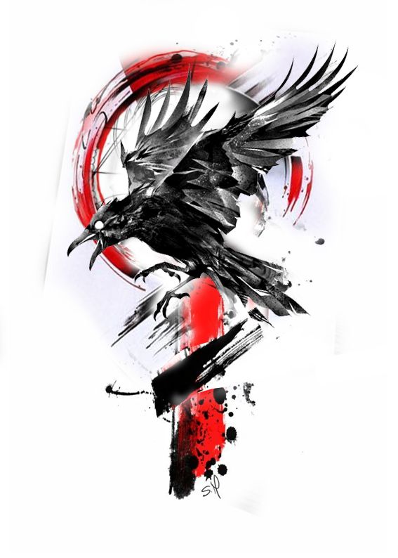 Crow Tattoos 27