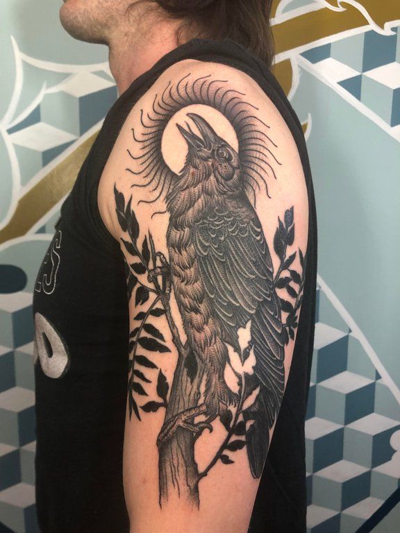 Crow Tattoos 32