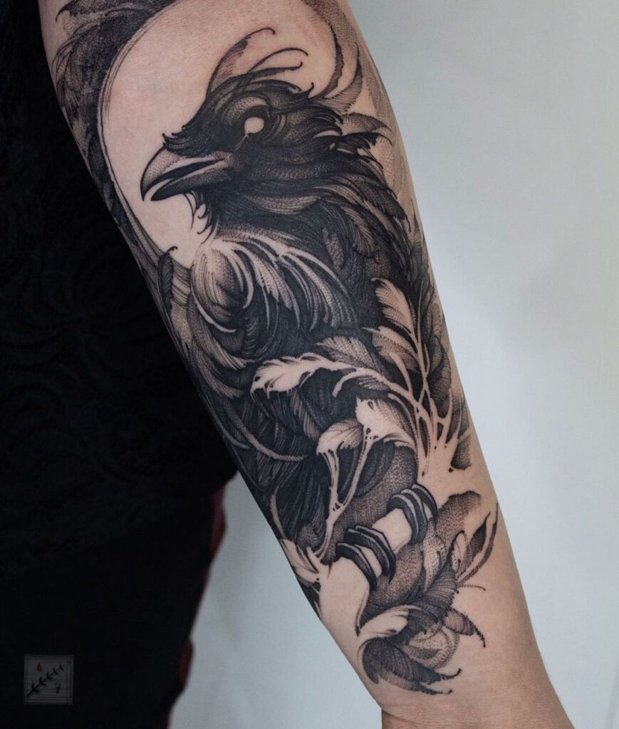 Crow Tattoos 34