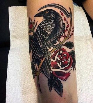 Crow Tattoos 39