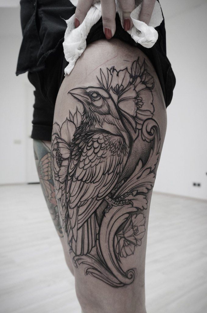 Crow Tattoos 48