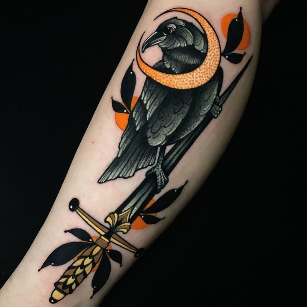 Crow Tattoos 65