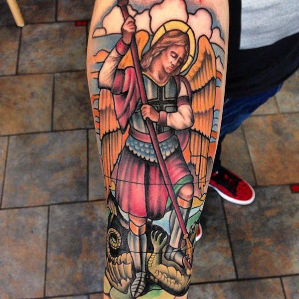 190+ Best Saint Michael Tattoos For Devoted Christians (2023) -  TattoosBoyGirl