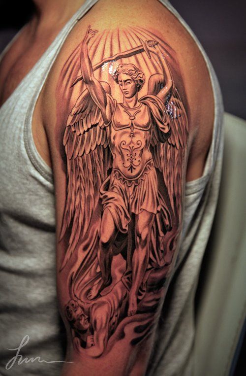Saint Michael Tattoos 109