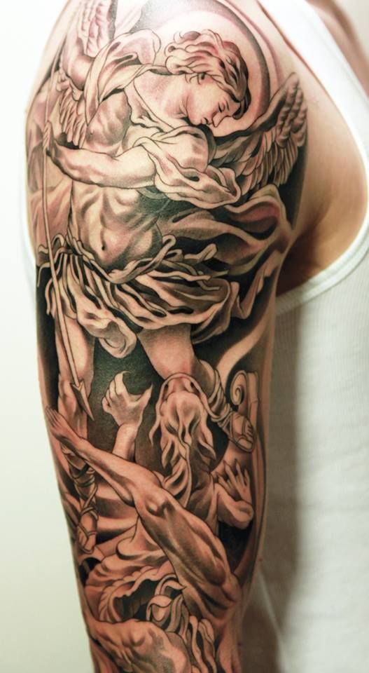 Saint Michael Tattoos 119