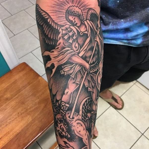 Saint Michael Tattoos 140