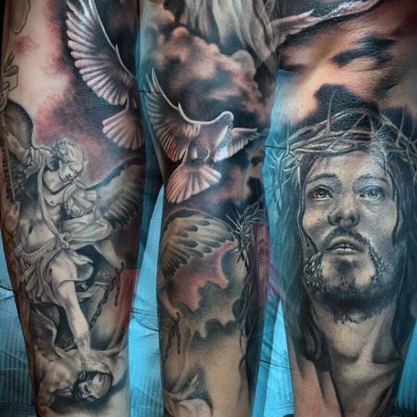 Saint Michael Tattoos 148