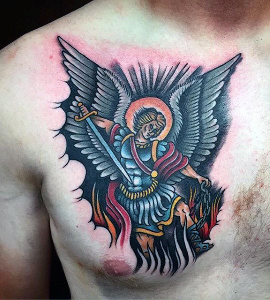 Saint Michael Tattoos 149