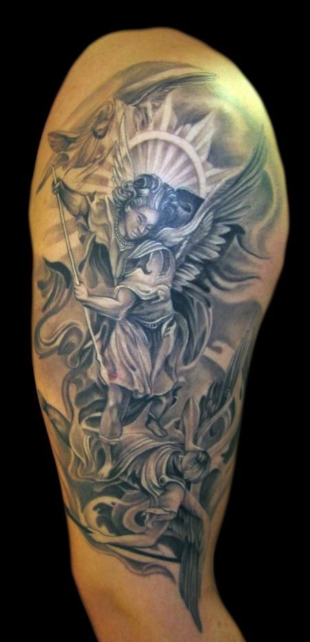 Saint Michael Tattoos 164