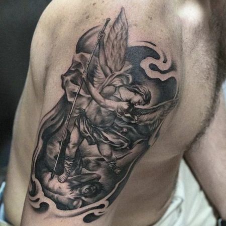 190+ Best Saint Michael Tattoos For Devoted Christians (2023 ...