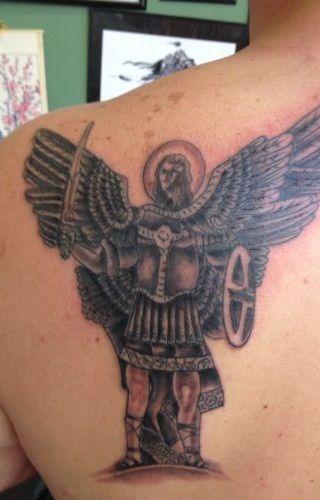 Saint Michael Tattoos 22