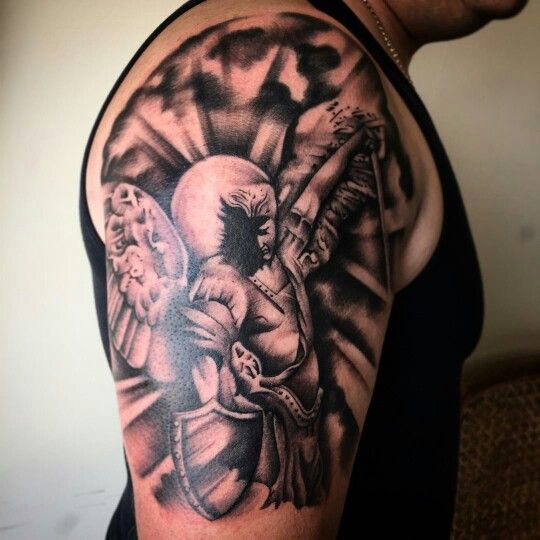 Saint Michael Tattoos 29