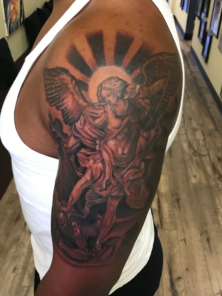 Saint Michael Tattoos 35