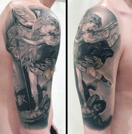 190+ Best Saint Michael Tattoos For Devoted Christians (2022 ...