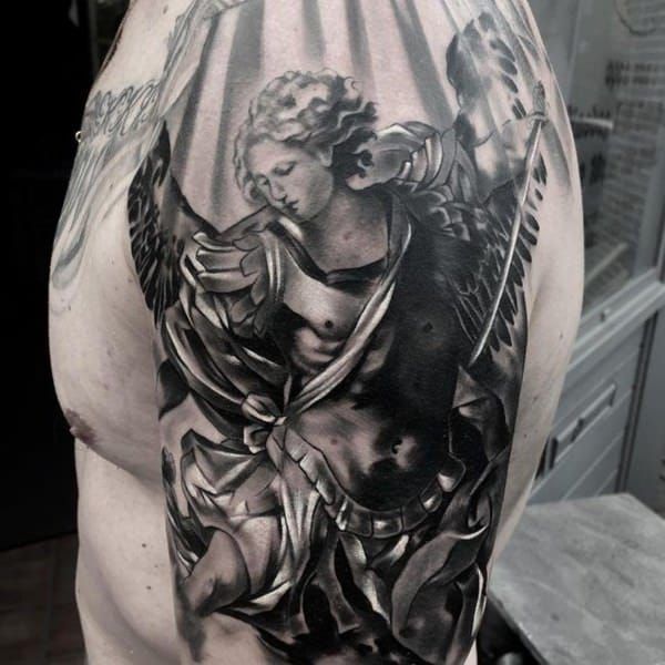 Saint Michael Tattoos 50