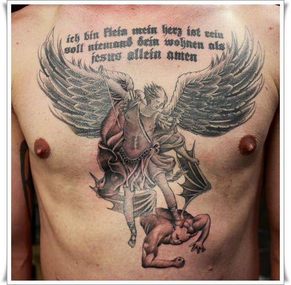 Saint Michael Tattoos 51
