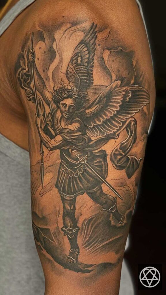 Saint Michael Tattoos 68