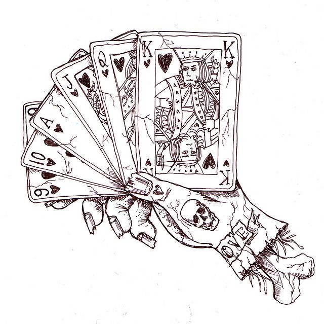 Top Card Game Tattoos 17