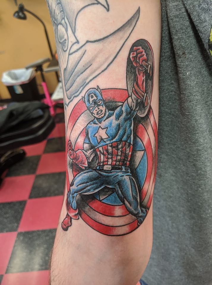 Captain America Tattoos 105