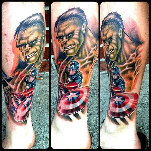 Captain America Tattoos 110