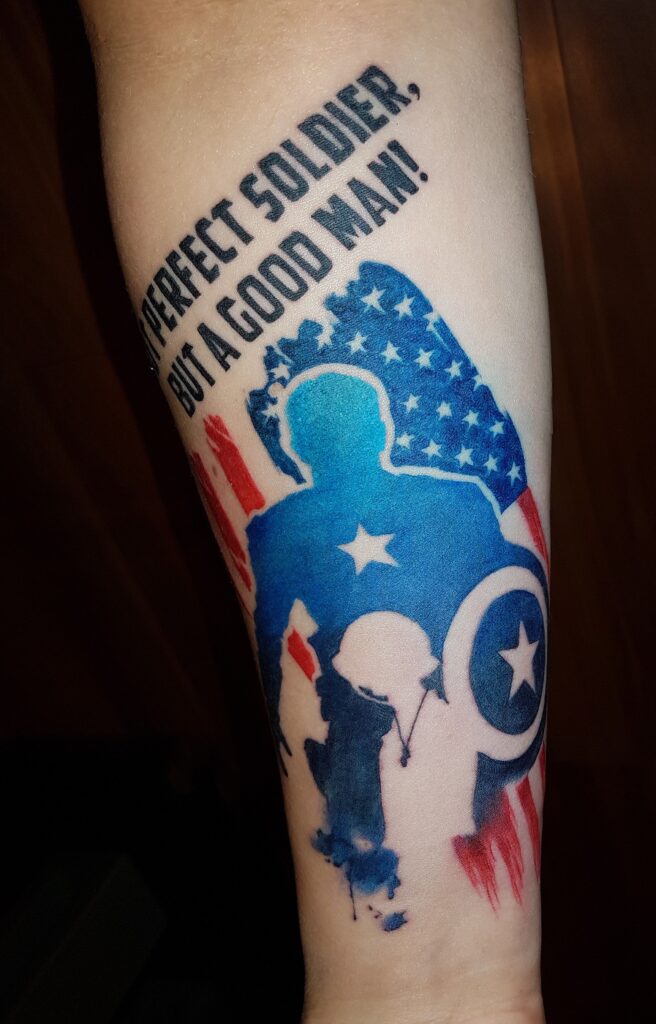 Captain America Tattoos 112