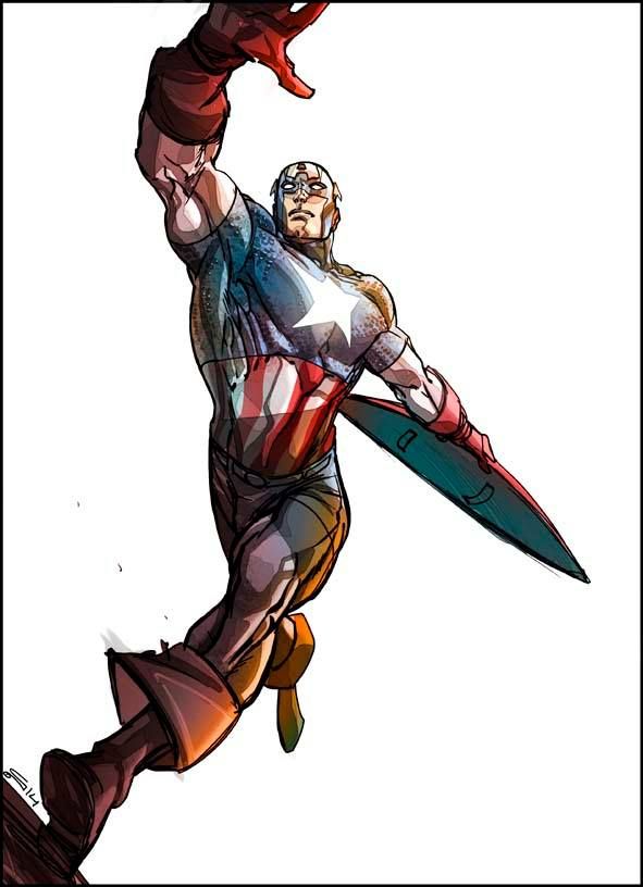 Captain America Tattoos 114
