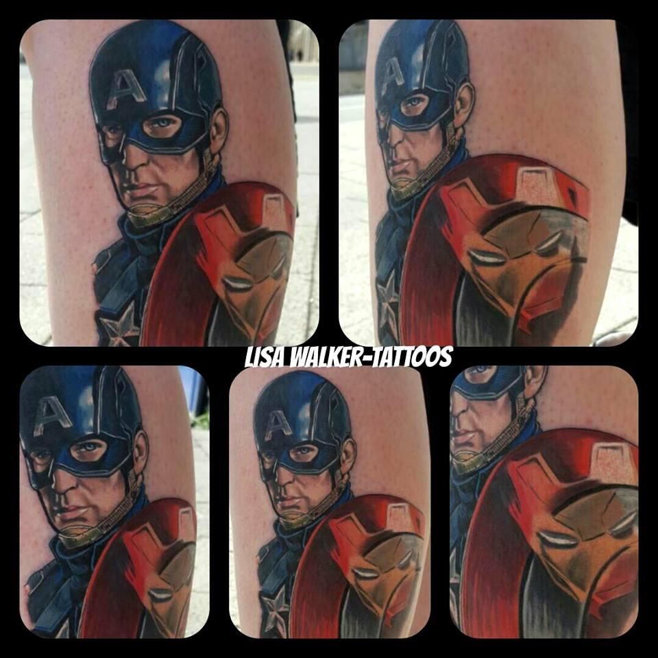 Captain America Tattoos 115