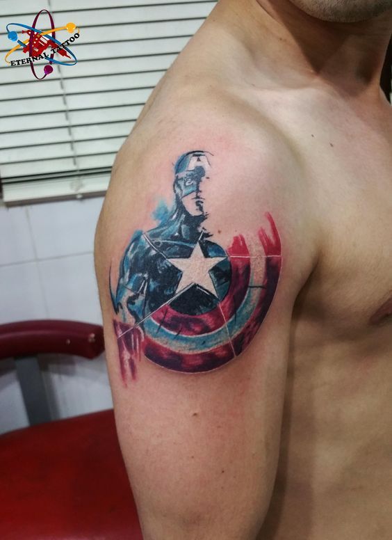 Captain America Tattoos 119