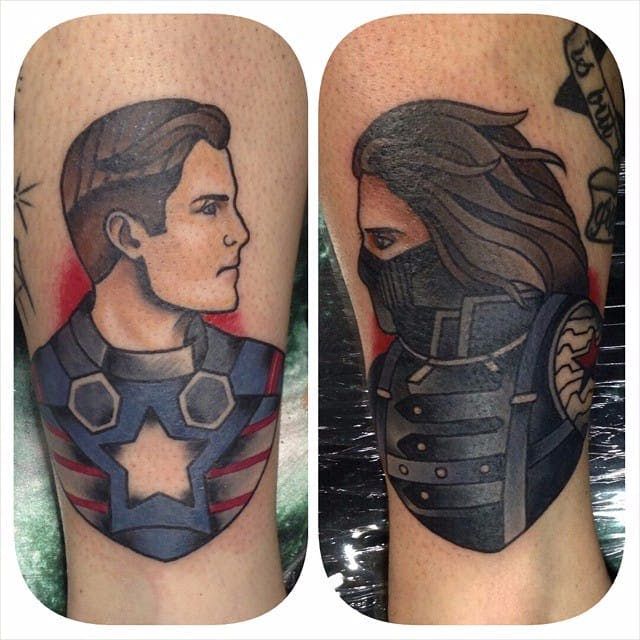 Captain America Tattoos 13