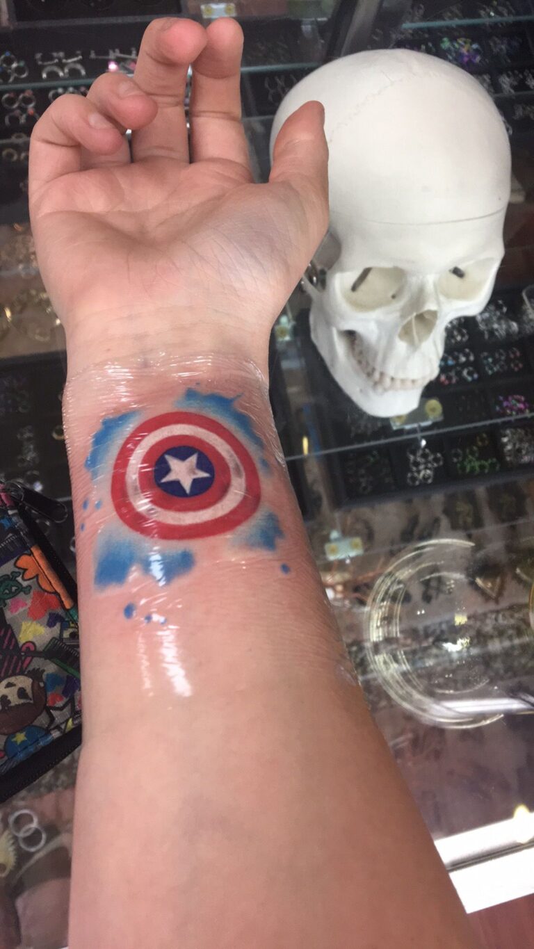 205+ Captain America Tattoos Designs (2022) Avengers, Chris Evans Ink ...