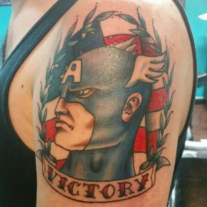 Captain America Tattoos 29