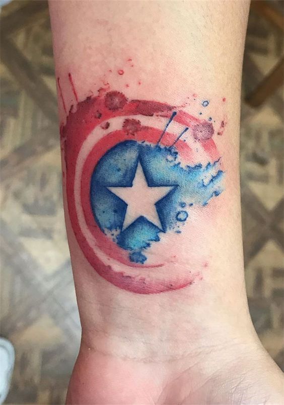 Captain America Tattoos 34