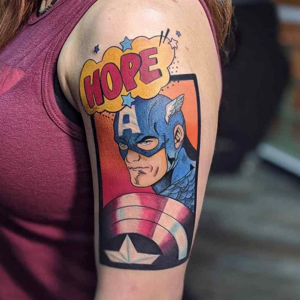 Captain America Tattoos 41