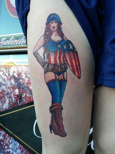 Captain America Tattoos 56