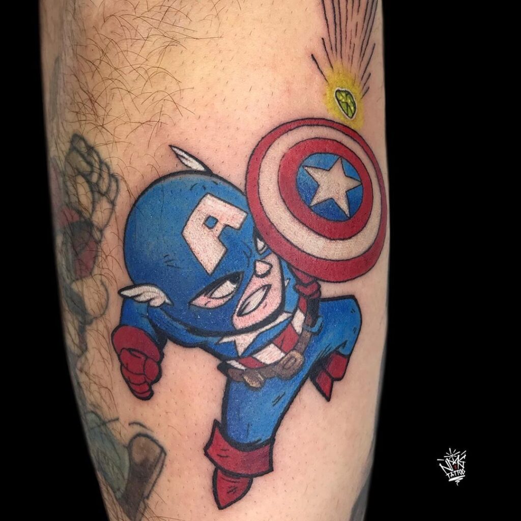 Captain America Tattoos 58