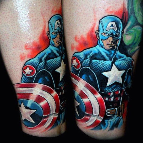 Captain America Tattoos 60