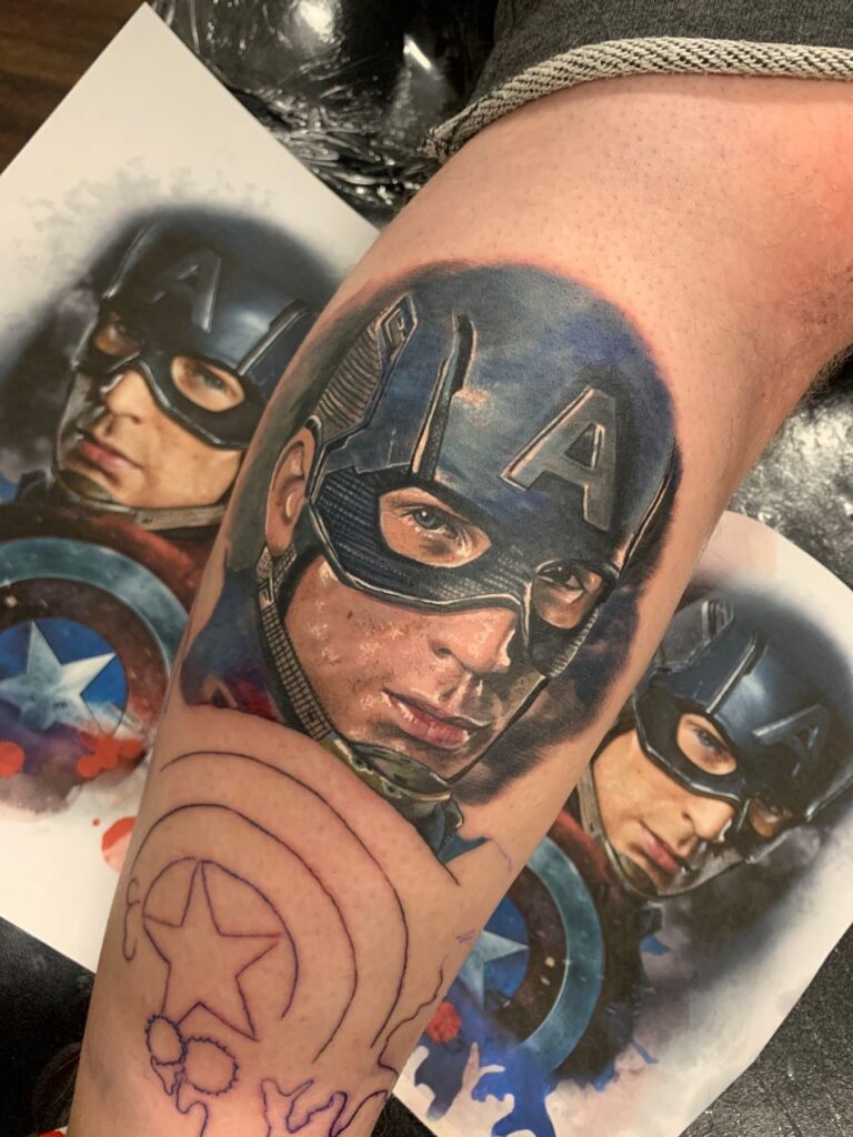 Captain America Tattoos 67