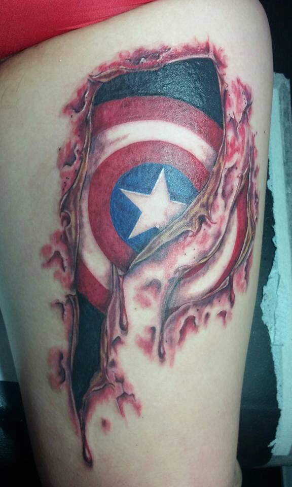 Captain America Tattoos 7