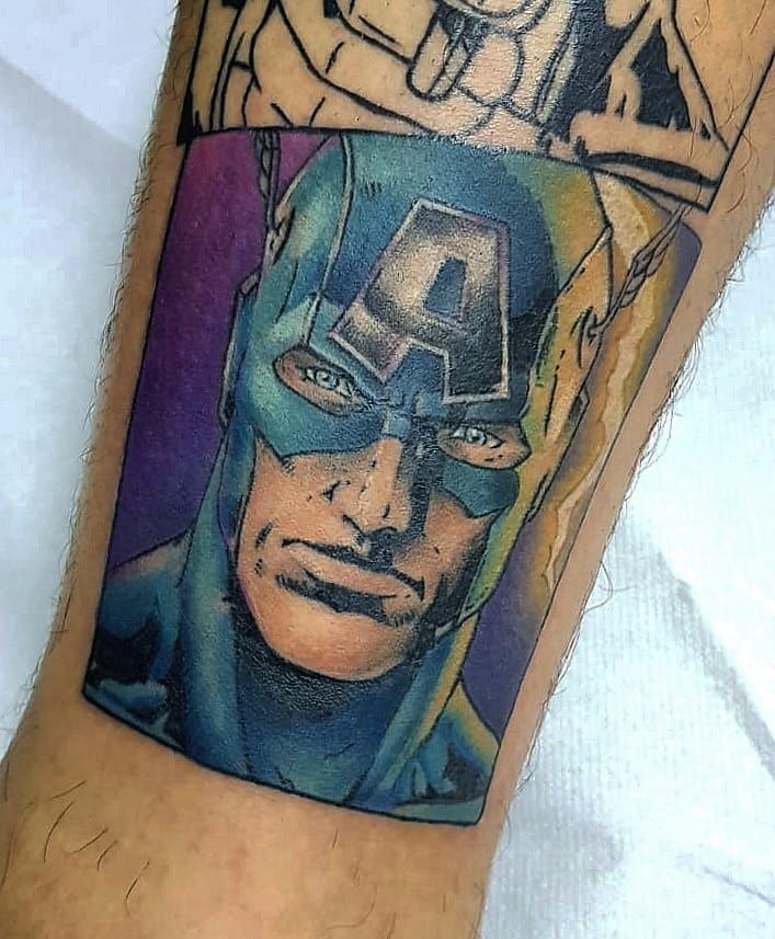 Captain America Tattoos 72