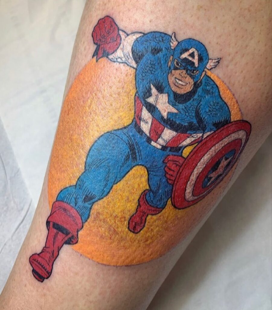 Captain America Tattoos 76