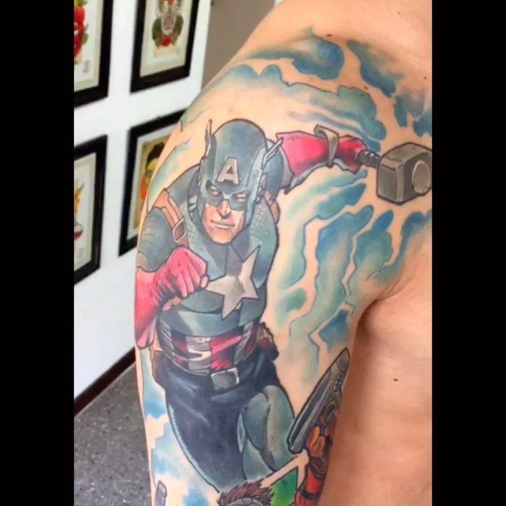 Captain America Tattoos 8