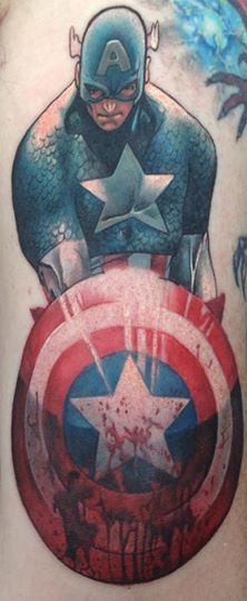 Captain America Tattoos 89