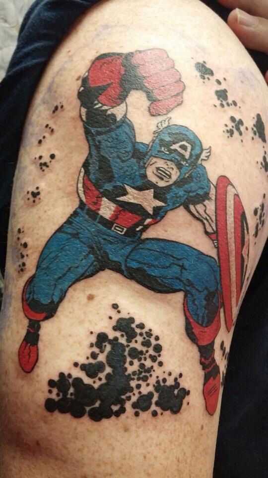 Captain America Tattoos 9