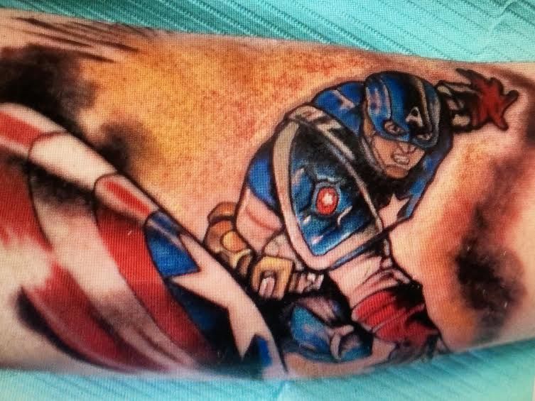 Captain America Tattoos 93