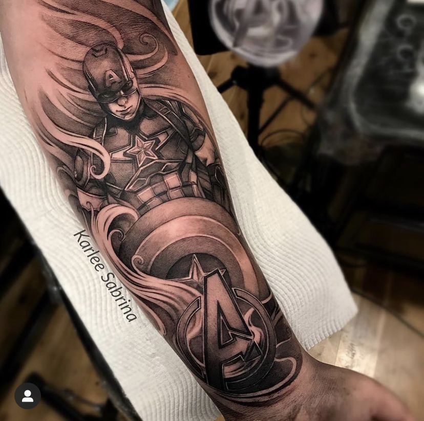 Captain America Tattoos 98