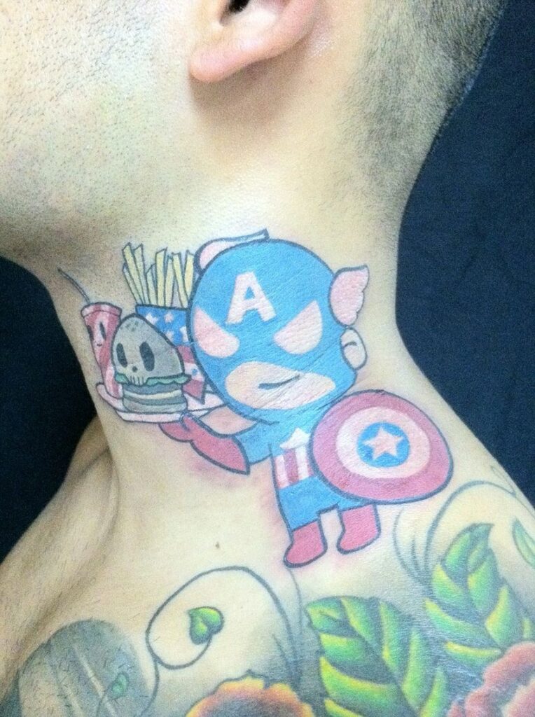 Captain America Tattoos 99