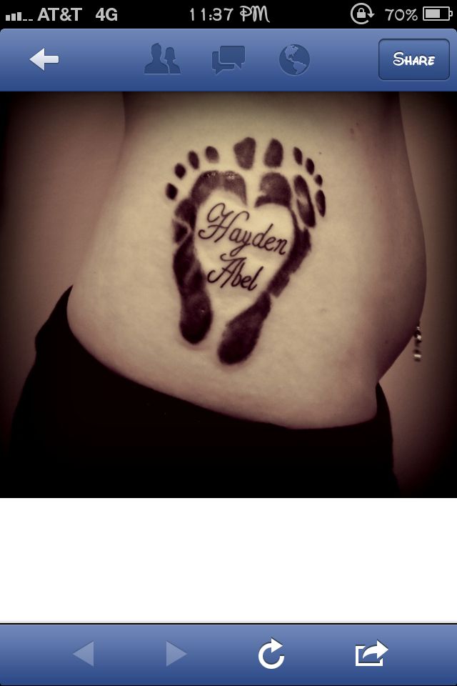 Footprint Tattoos 24